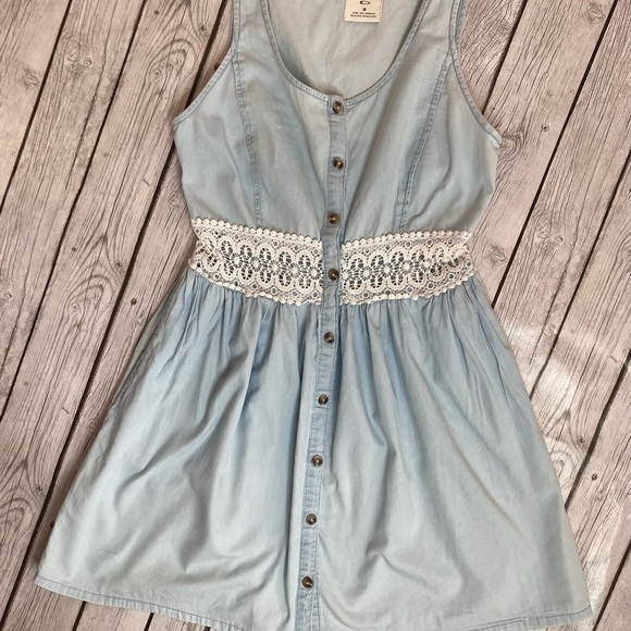 Pins & Needles denim dress with lace - Picture 7 of 11